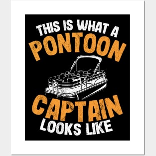 This Is What A Pontoon Captain Looks Like Funny Pontoon Posters and Art